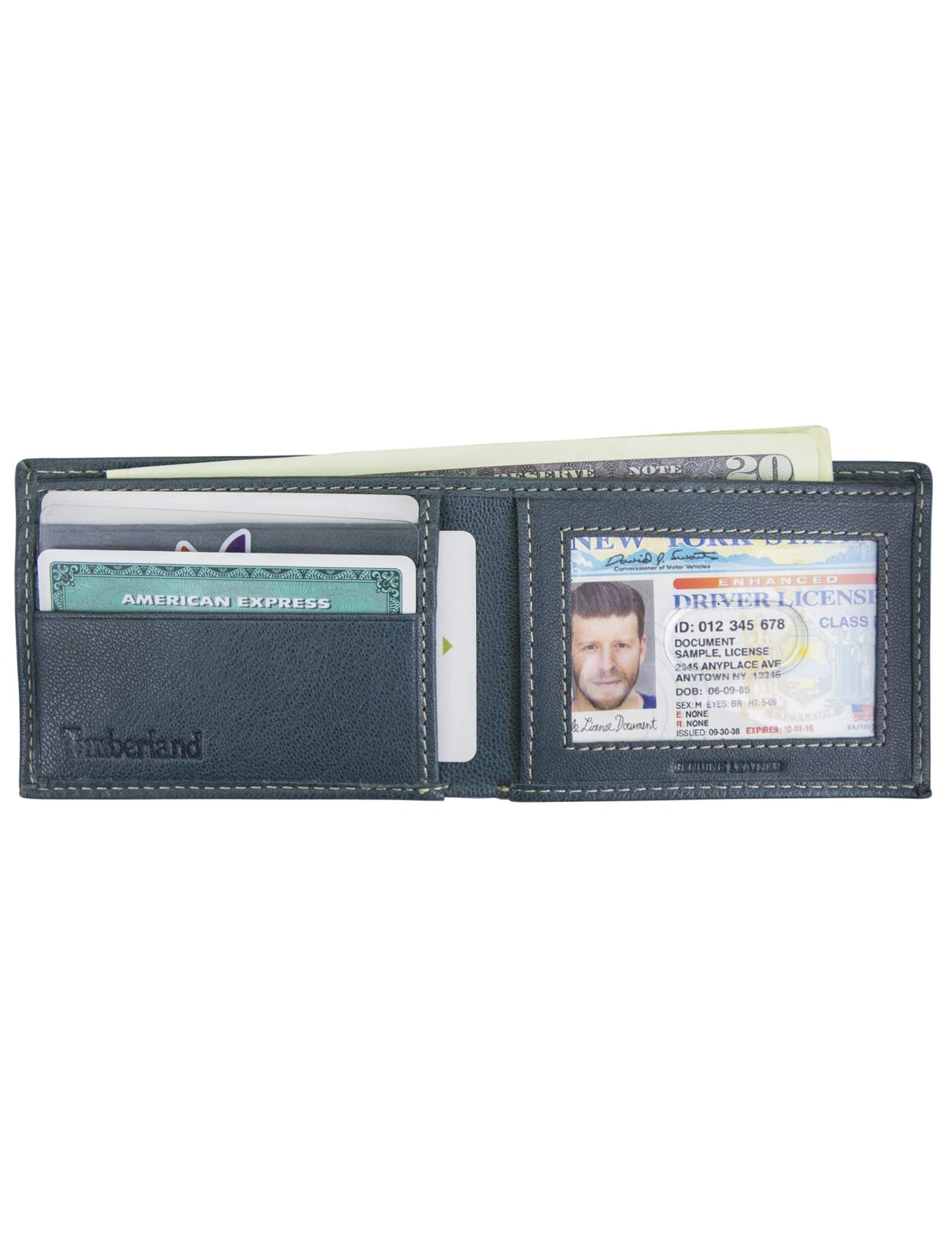 Timberland Mens Blix Slimfold Leather Wallet Billfold