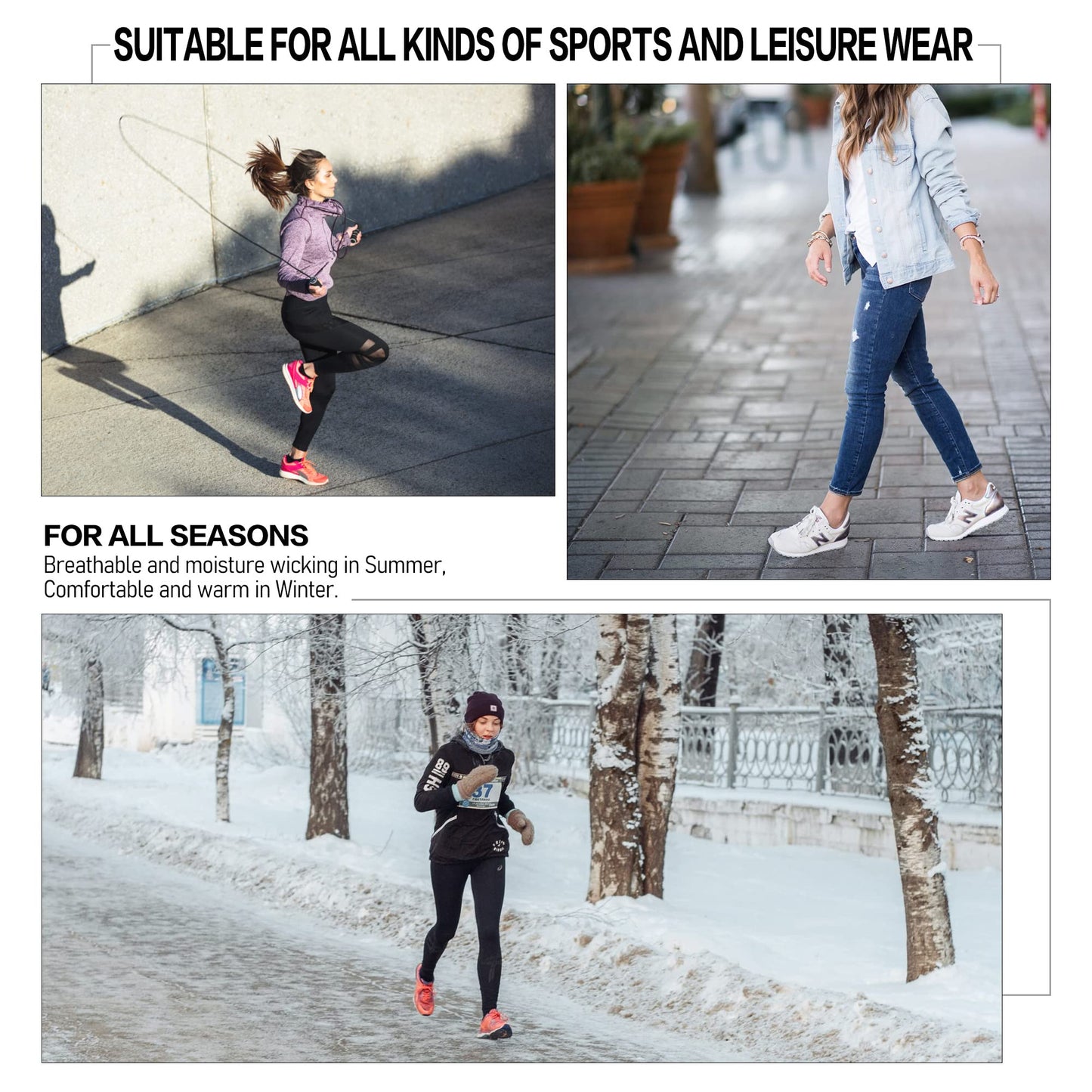 Closemate Mens Ankle Socks 6 Pairs Low Cut Athletic Socks Cotton Cushioned Tab Non-Slip Running Sport Socks