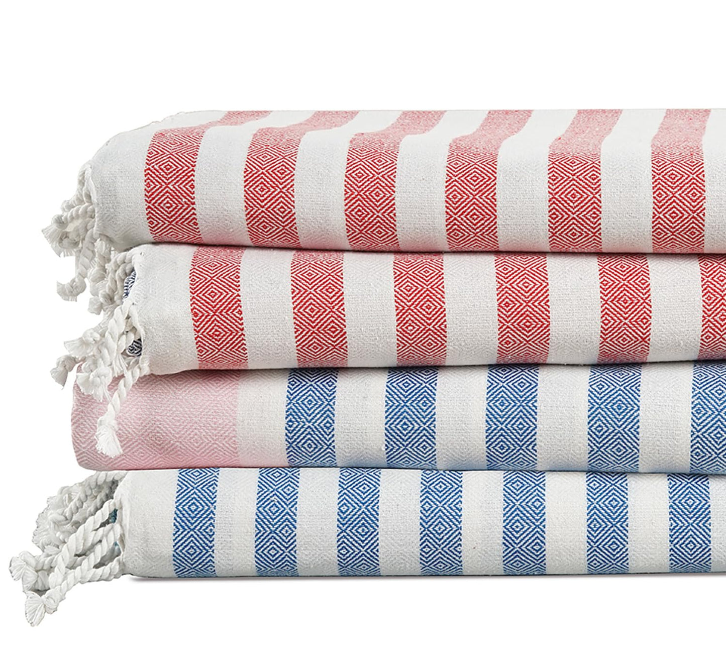 Lane Linen Beach Towels 6 Pack, 100% Cotton Oversized Beach Towel, Pre-Washed Large Beach Towel, Stylish Pool Towels For Adults, Quick Dry Beach Towel, Lightweight Travel Towel, 39"x71" - Multi Colors