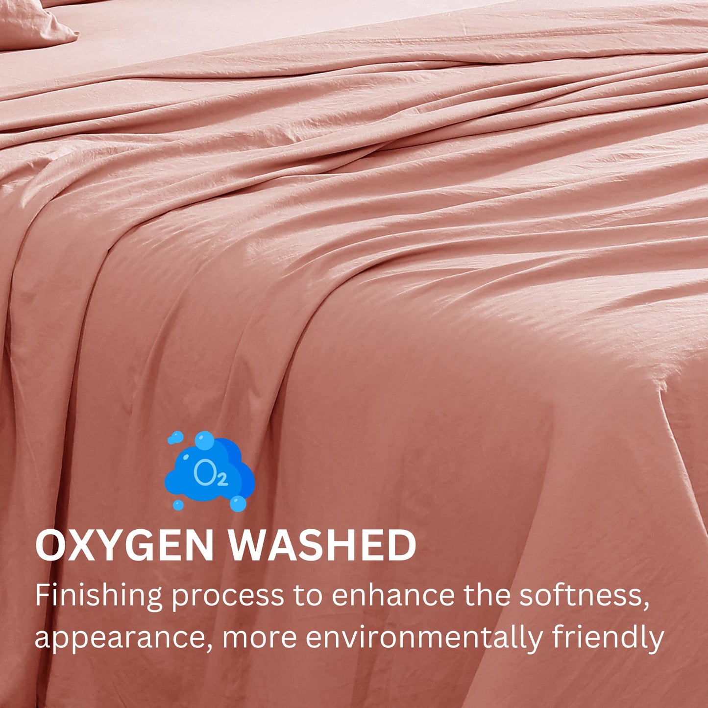 Queen Sheet Set Oxygen Washed - Premium Ultra-Soft Microfiber Queen Bed Sheets - Incredible Softness - Deep Pocket - Bedding Sheets & Pillowcases (Queen, Charcoal)