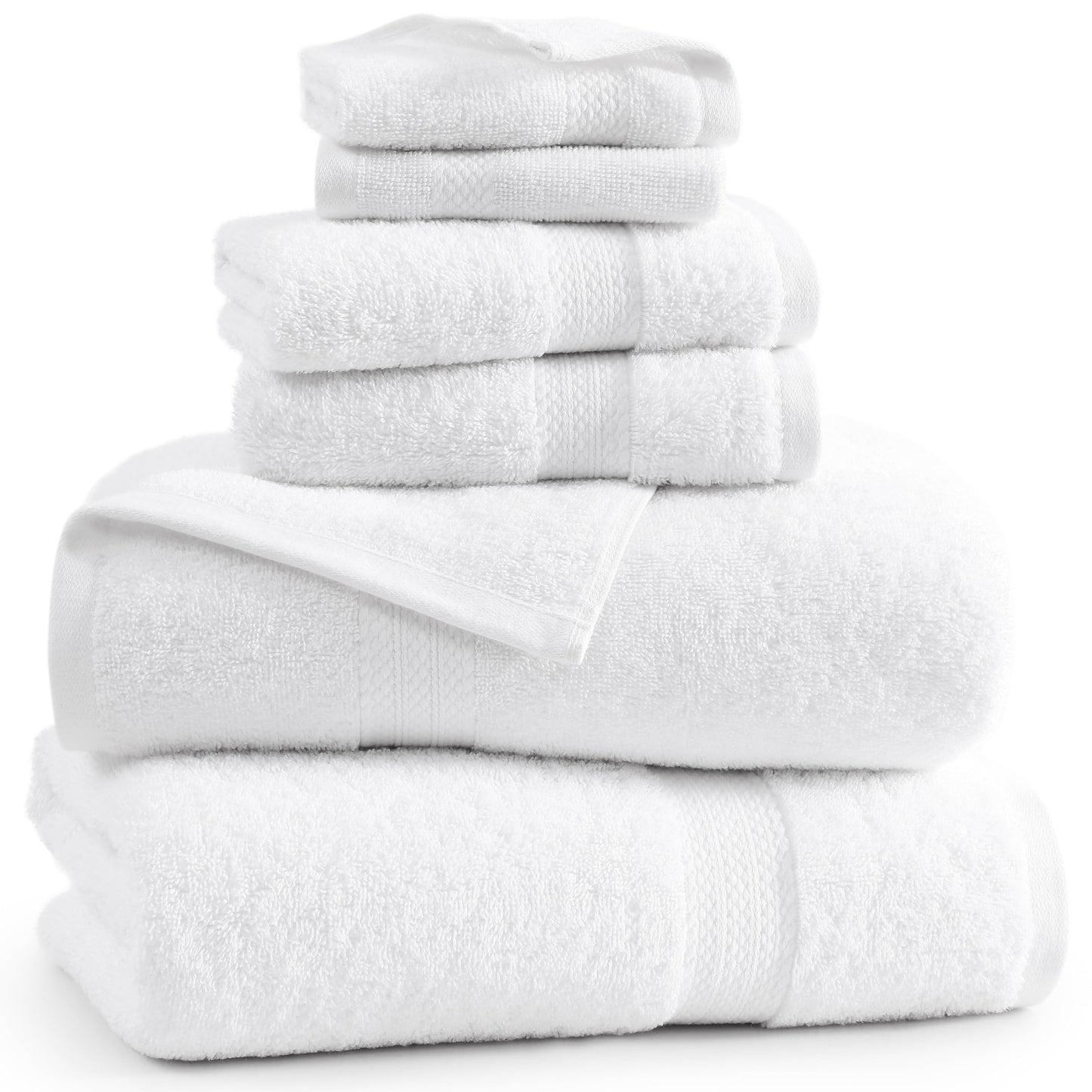 6 Piece Bath Towel Set - 100% Cotton Bathroom Towels, Extra Large Bath Towels, Hotel Towels, 2 Bath Towels Bathroom Sets, 2 Hand Towel for Bathroom, 2 Wash Cloths for Your Body and face - Rust