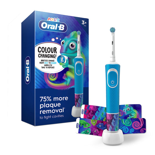 Oral-b Kids Electric Toothbrush With Sensitive Brush Head and Timer, for Kids 3+