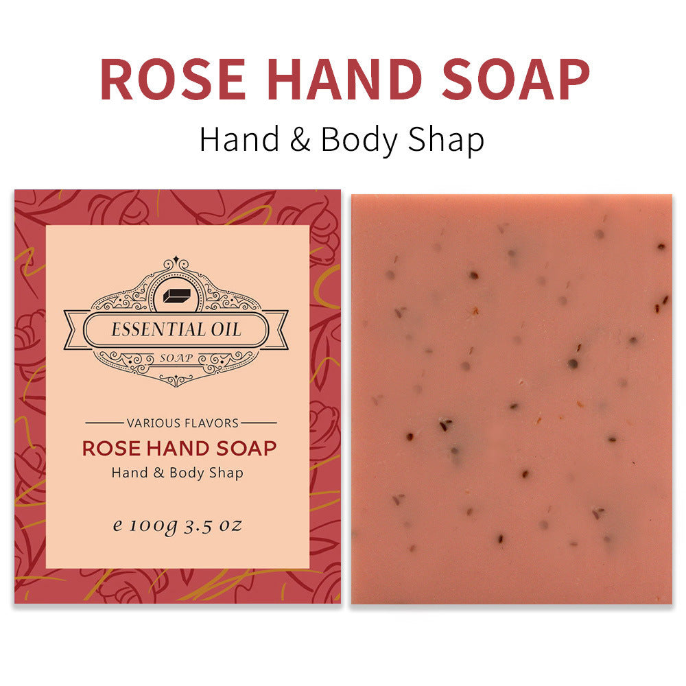 Plant Handmade Essential Oil Soap Frosted Bathing Cleansing Bath Whole Body Hand Washing