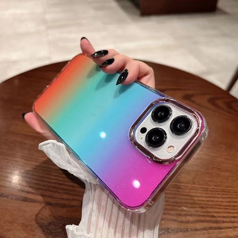 Starry Gradient Mobile Phone Case All Inclusive Transparent