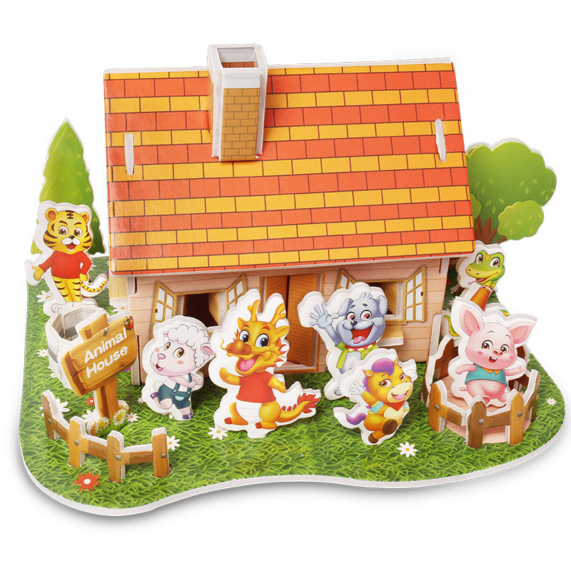 Three-dimensional Puzzle Paper Children's Educational Toys For Kindergarten