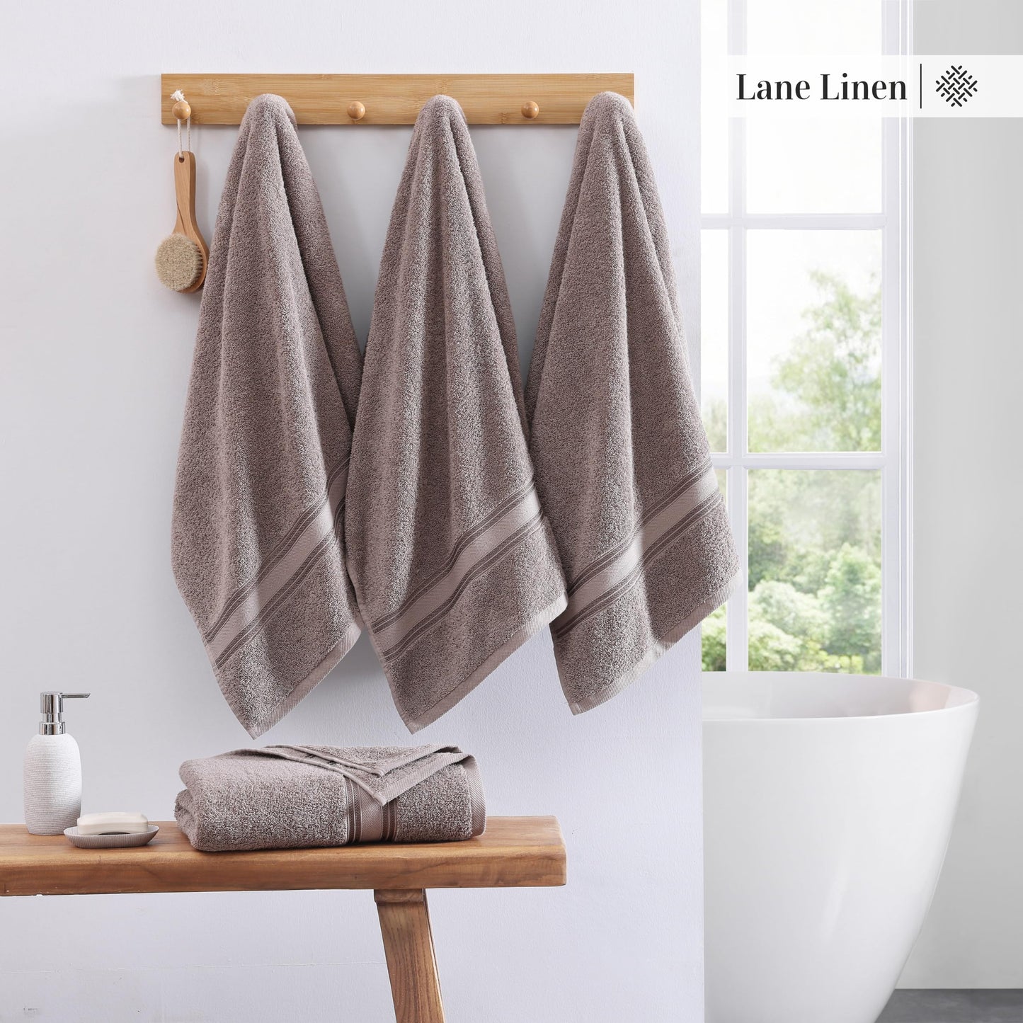 Large Bath Towels - 100% Cotton Bath Sheets, Extra Large Bath Towels, Zero Twist, 4 Piece Bath Sheet Set, Quick Dry, Super Soft Shower Towels, Highly Absorbent Bathroom Towels - Platinum