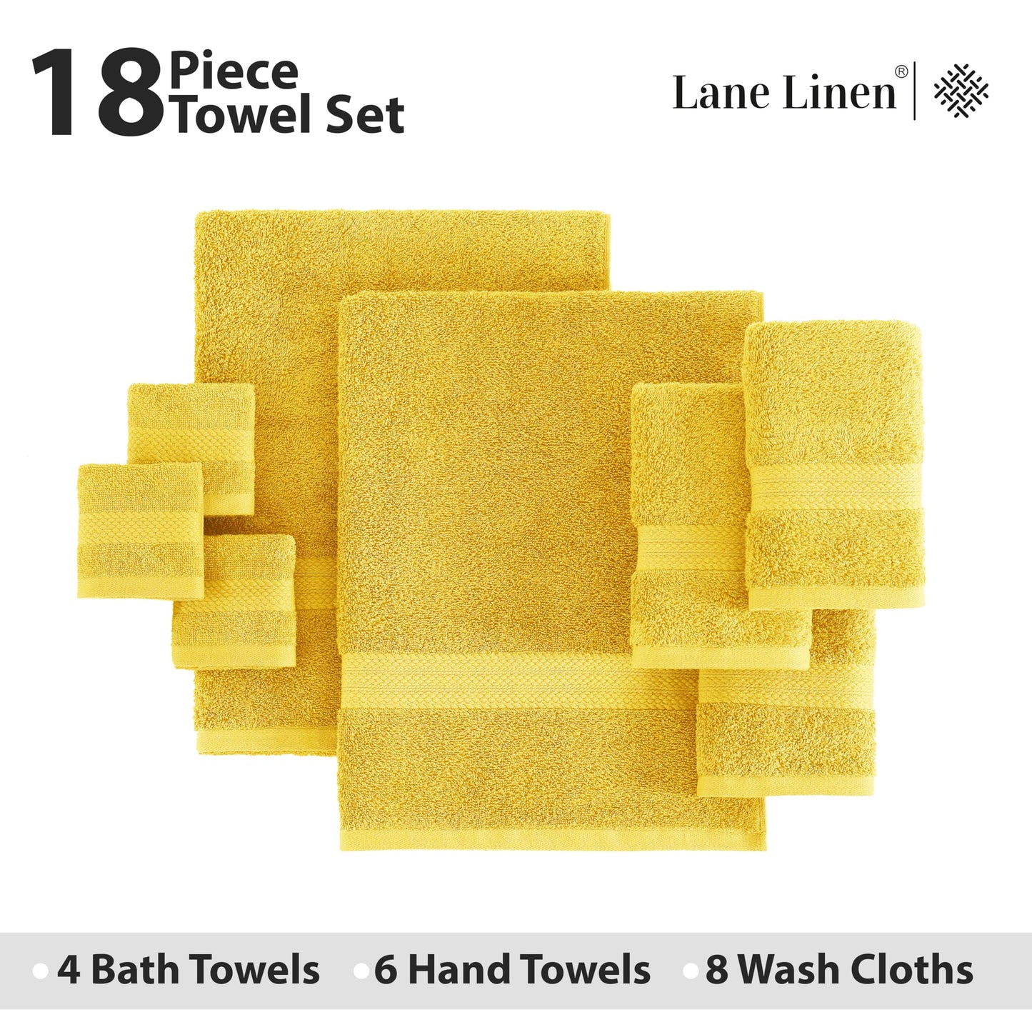 6 Piece Bath Towel Set - 100% Cotton Bathroom Towels, Extra Large Bath Towels, Hotel Towels, 2 Bath Towels Bathroom Sets, 2 Hand Towel for Bathroom, 2 Wash Cloths for Your Body and face - Rust