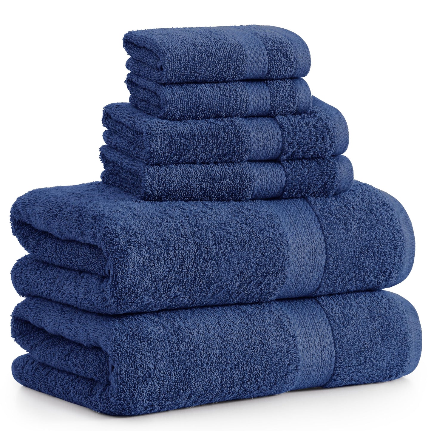 6 Piece Bath Towel Set - 100% Cotton Bathroom Towels, Extra Large Bath Towels, Hotel Towels, 2 Bath Towels Bathroom Sets, 2 Hand Towel for Bathroom, 2 Wash Cloths for Your Body and face - Rust