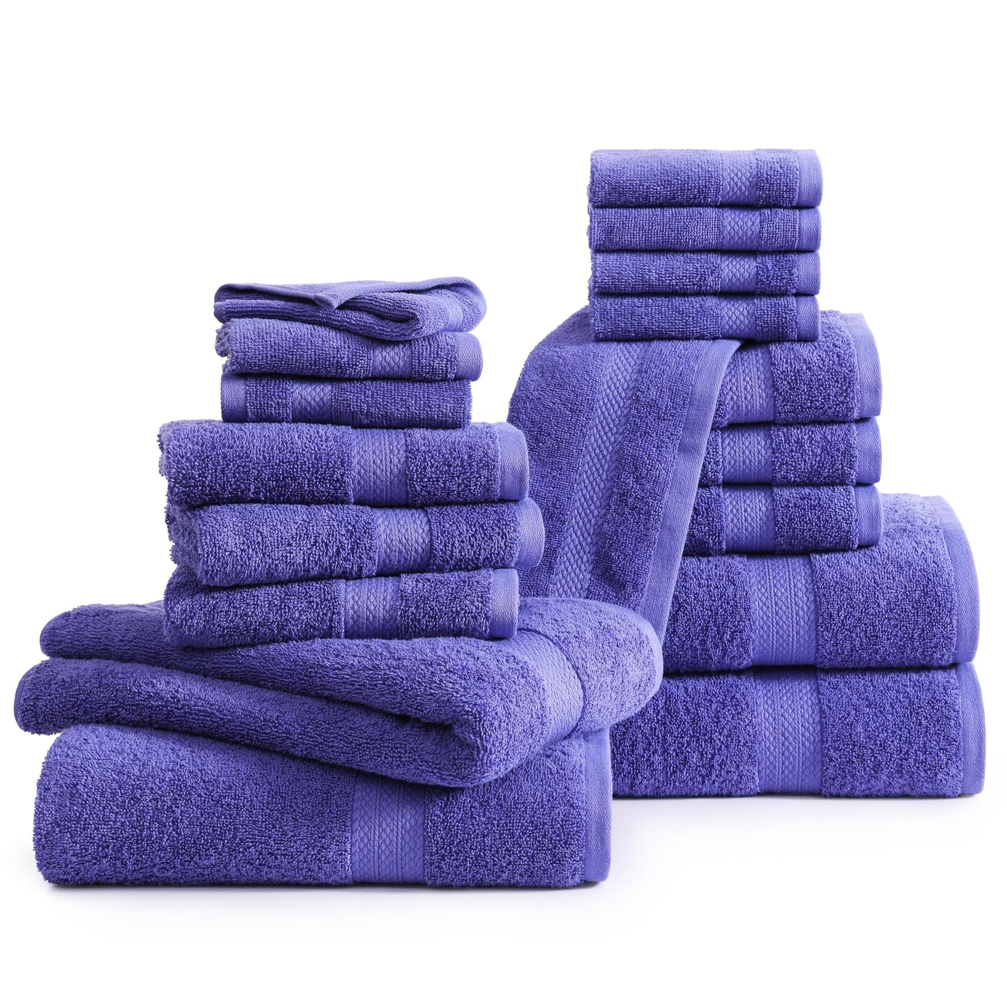 6 Piece Bath Towel Set - 100% Cotton Bathroom Towels, Extra Large Bath Towels, Hotel Towels, 2 Bath Towels Bathroom Sets, 2 Hand Towel for Bathroom, 2 Wash Cloths for Your Body and face - Rust