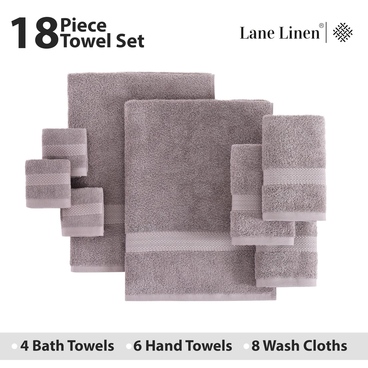 6 Piece Bath Towel Set - 100% Cotton Bathroom Towels, Extra Large Bath Towels, Hotel Towels, 2 Bath Towels Bathroom Sets, 2 Hand Towel for Bathroom, 2 Wash Cloths for Your Body and face - Rust