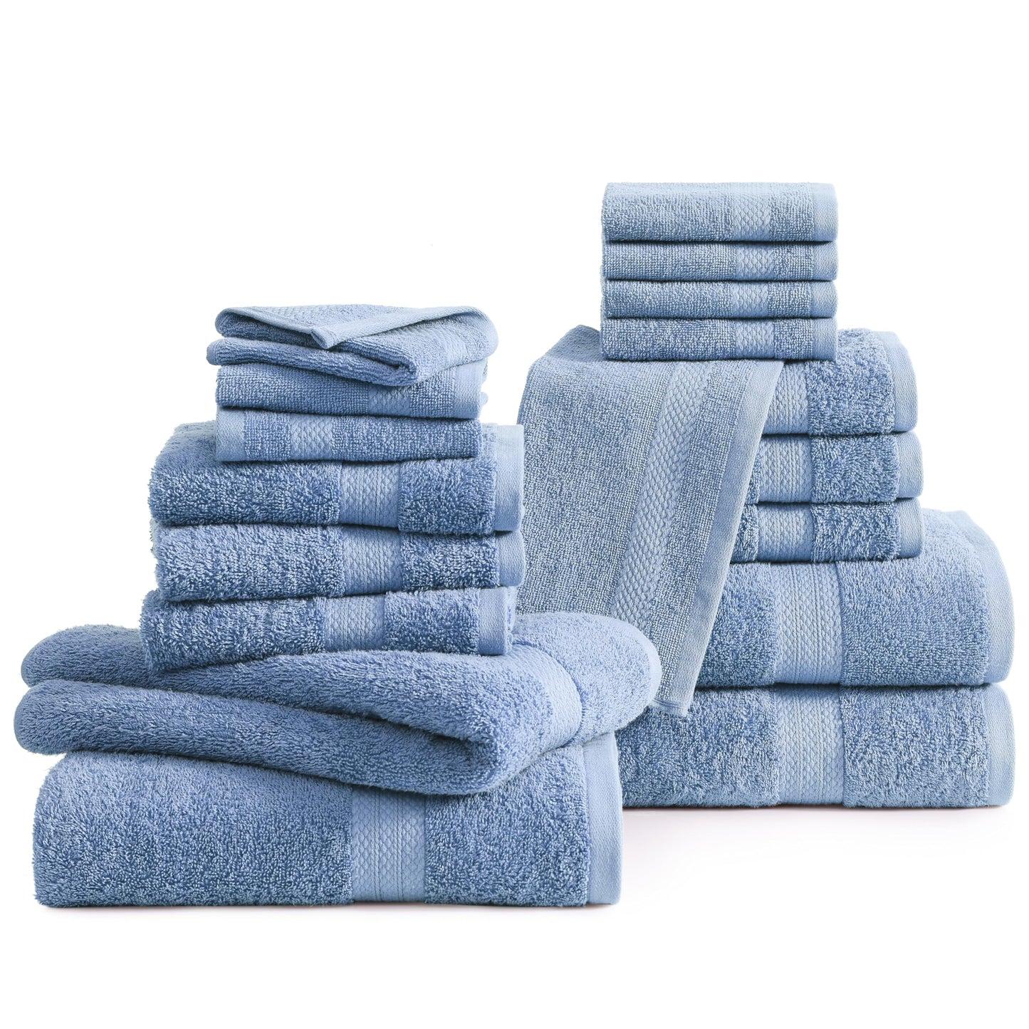 6 Piece Bath Towel Set - 100% Cotton Bathroom Towels, Extra Large Bath Towels, Hotel Towels, 2 Bath Towels Bathroom Sets, 2 Hand Towel for Bathroom, 2 Wash Cloths for Your Body and face - Rust