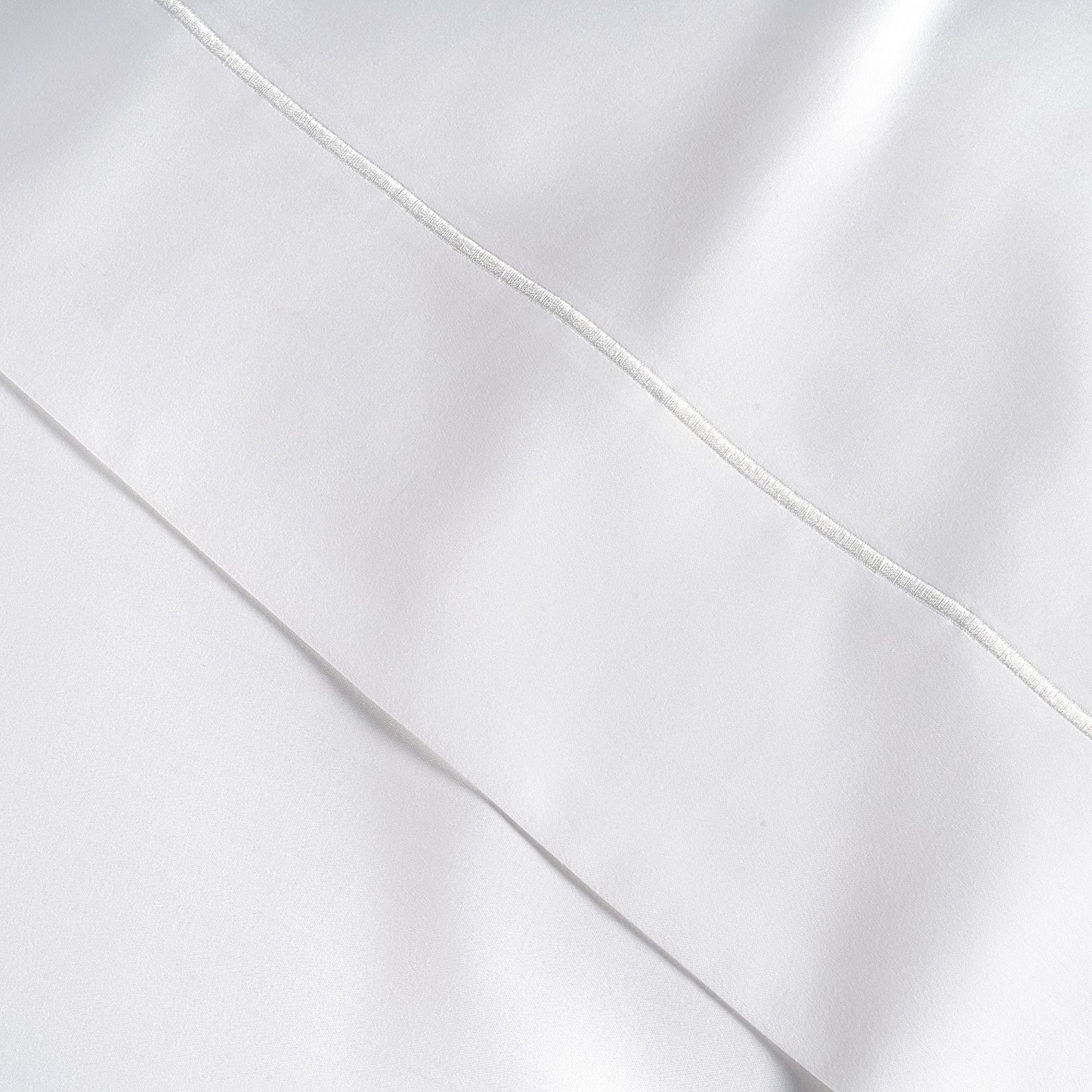 King Size Pillow Case Set of 2, 100% Egyptian Cotton Cases, 1000 Thread Count Sateen, White Cooling Pillow Case Cover - Perfect for Home, Hotels & Hospital Use - White