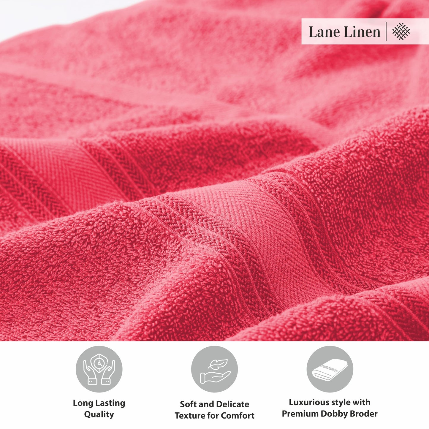 LANE LINEN Large Bath Towels - 100% Cotton Bath Sheets, Extra Large Bath Towels, Zero Twist, 4 Piece Bath Sheet Set, Quick Dry, Super Soft Shower Towels, Absorbent Bathroom Towels - Pearl Blush