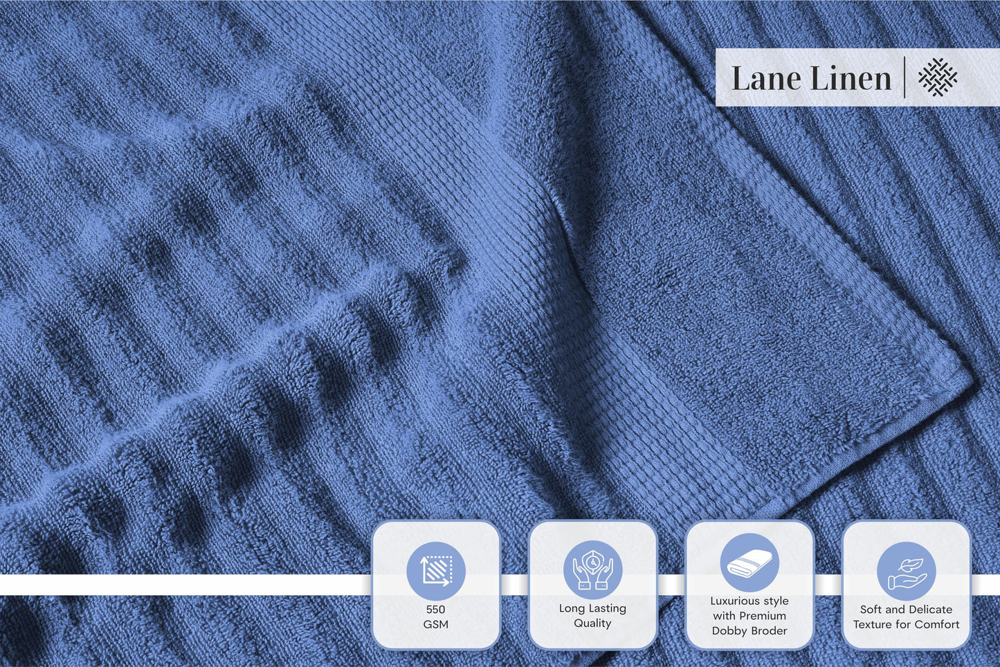 LANE LINEN Large Bath Towels - 100% Cotton Bath Sheets, Extra Large Bath Towels, Zero Twist, 4 Piece Bath Sheet Set, Quick Dry, Super Soft Shower Towels, Absorbent Bathroom Towels - Pearl Blush