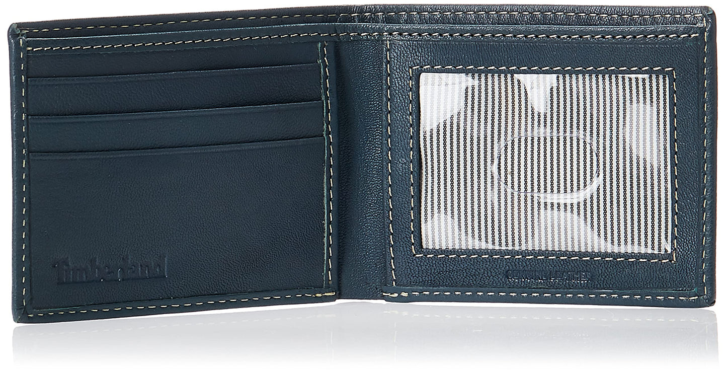 Timberland Mens Blix Slimfold Leather Wallet Billfold