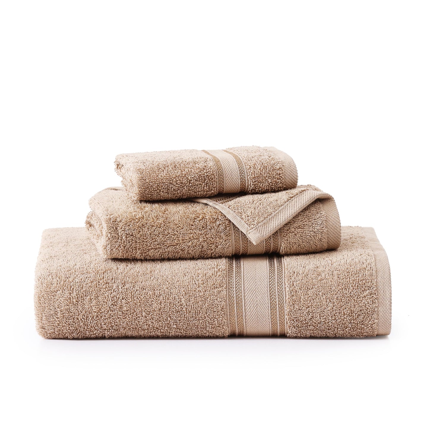 LANE LINEN Luxury Bath Towels Set - 6 Piece 100% CottonBathroom Zero Twist Shower Extra Absorbent Towel Super Soft 2 Hand Wash Cloths White