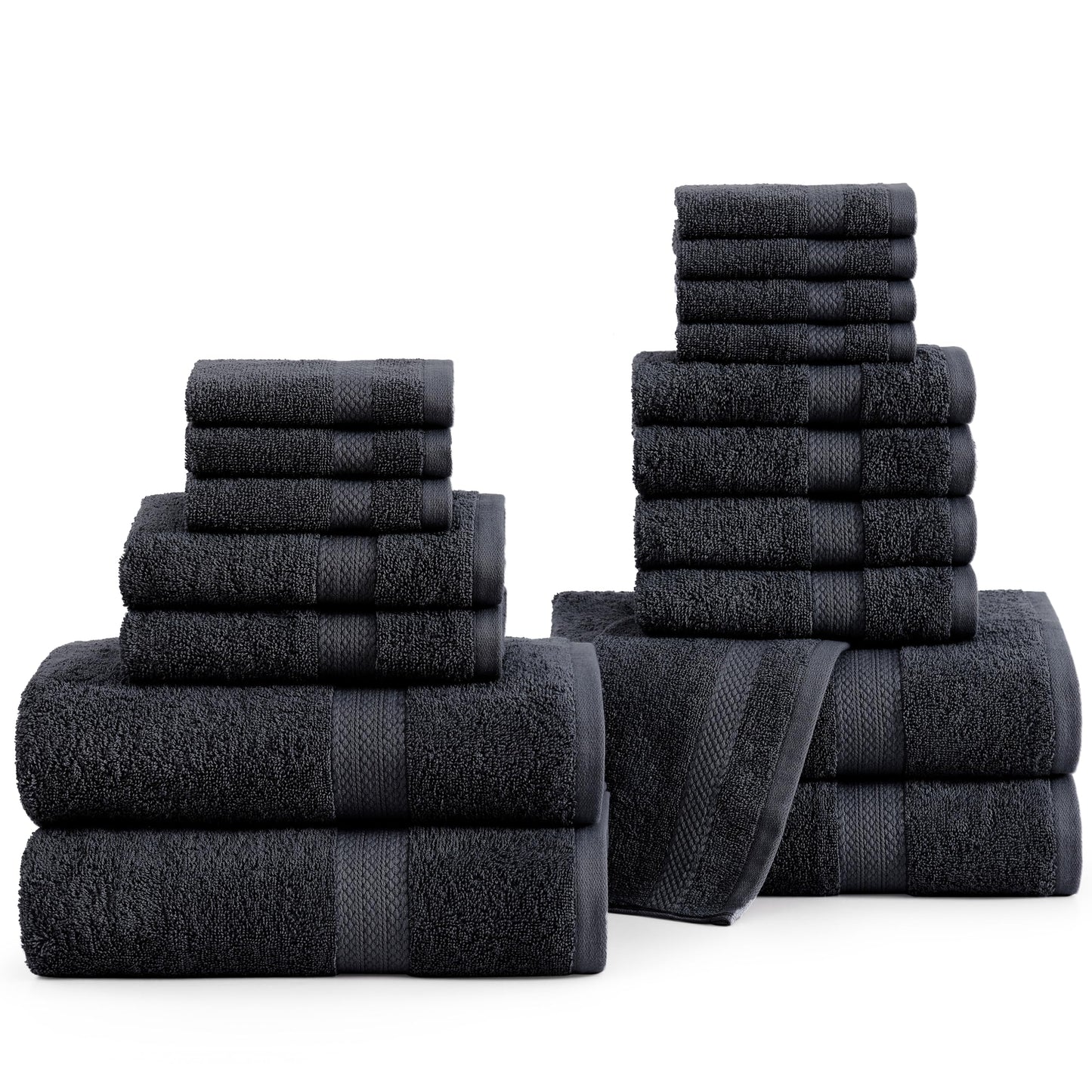 6 Piece Bath Towel Set - 100% Cotton Bathroom Towels, Extra Large Bath Towels, Hotel Towels, 2 Bath Towels Bathroom Sets, 2 Hand Towel for Bathroom, 2 Wash Cloths for Your Body and face - Rust