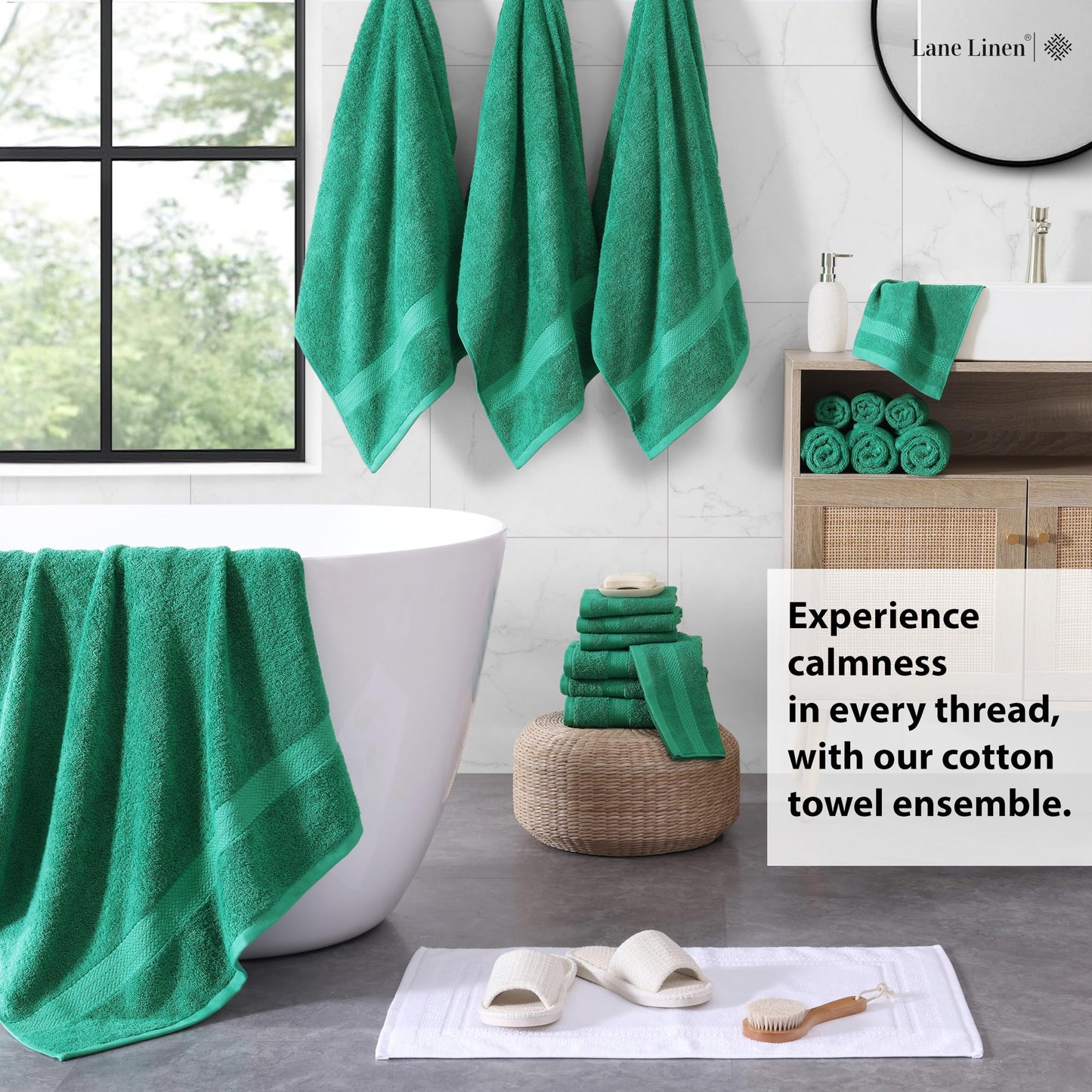 6 Piece Bath Towel Set - 100% Cotton Bathroom Towels, Extra Large Bath Towels, Hotel Towels, 2 Bath Towels Bathroom Sets, 2 Hand Towel for Bathroom, 2 Wash Cloths for Your Body and face - Rust