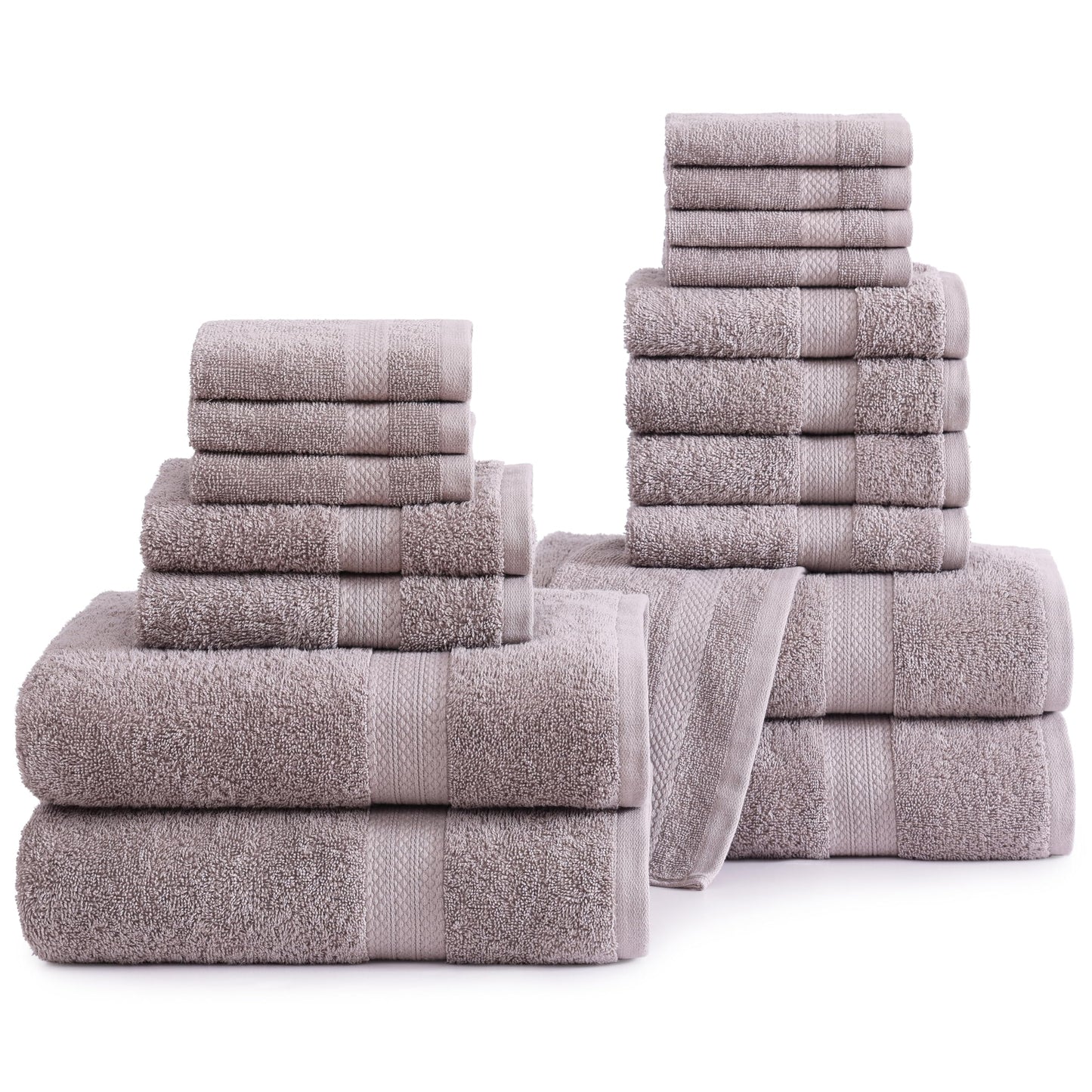 6 Piece Bath Towel Set - 100% Cotton Bathroom Towels, Extra Large Bath Towels, Hotel Towels, 2 Bath Towels Bathroom Sets, 2 Hand Towel for Bathroom, 2 Wash Cloths for Your Body and face - Rust