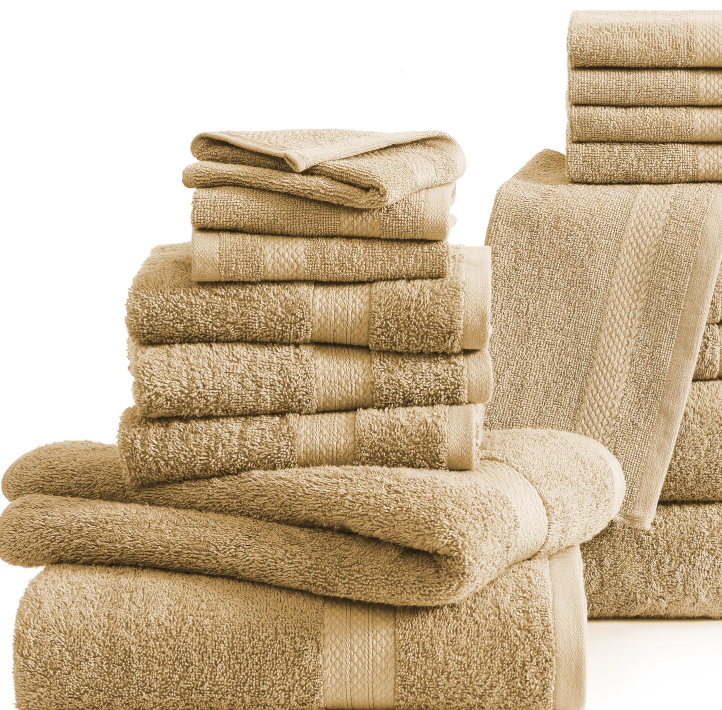 6 Piece Bath Towel Set - 100% Cotton Bathroom Towels, Extra Large Bath Towels, Hotel Towels, 2 Bath Towels Bathroom Sets, 2 Hand Towel for Bathroom, 2 Wash Cloths for Your Body and face - Rust