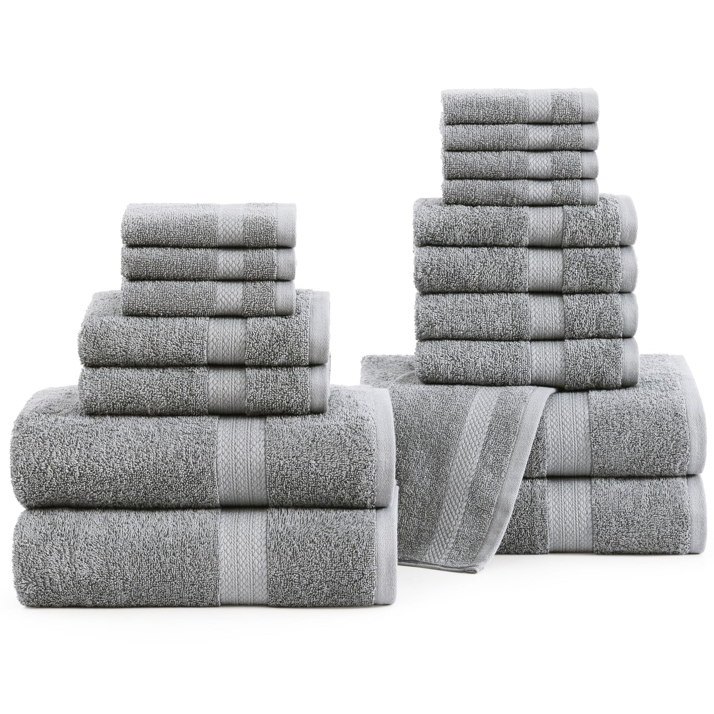 6 Piece Bath Towel Set - 100% Cotton Bathroom Towels, Extra Large Bath Towels, Hotel Towels, 2 Bath Towels Bathroom Sets, 2 Hand Towel for Bathroom, 2 Wash Cloths for Your Body and face - Rust