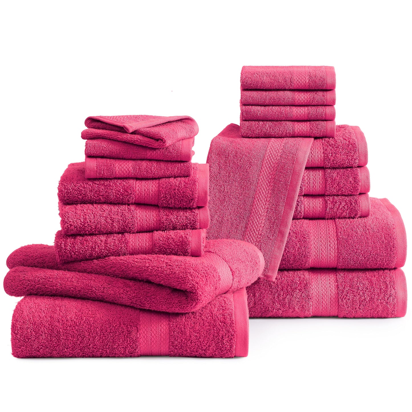 6 Piece Bath Towel Set - 100% Cotton Bathroom Towels, Extra Large Bath Towels, Hotel Towels, 2 Bath Towels Bathroom Sets, 2 Hand Towel for Bathroom, 2 Wash Cloths for Your Body and face - Rust