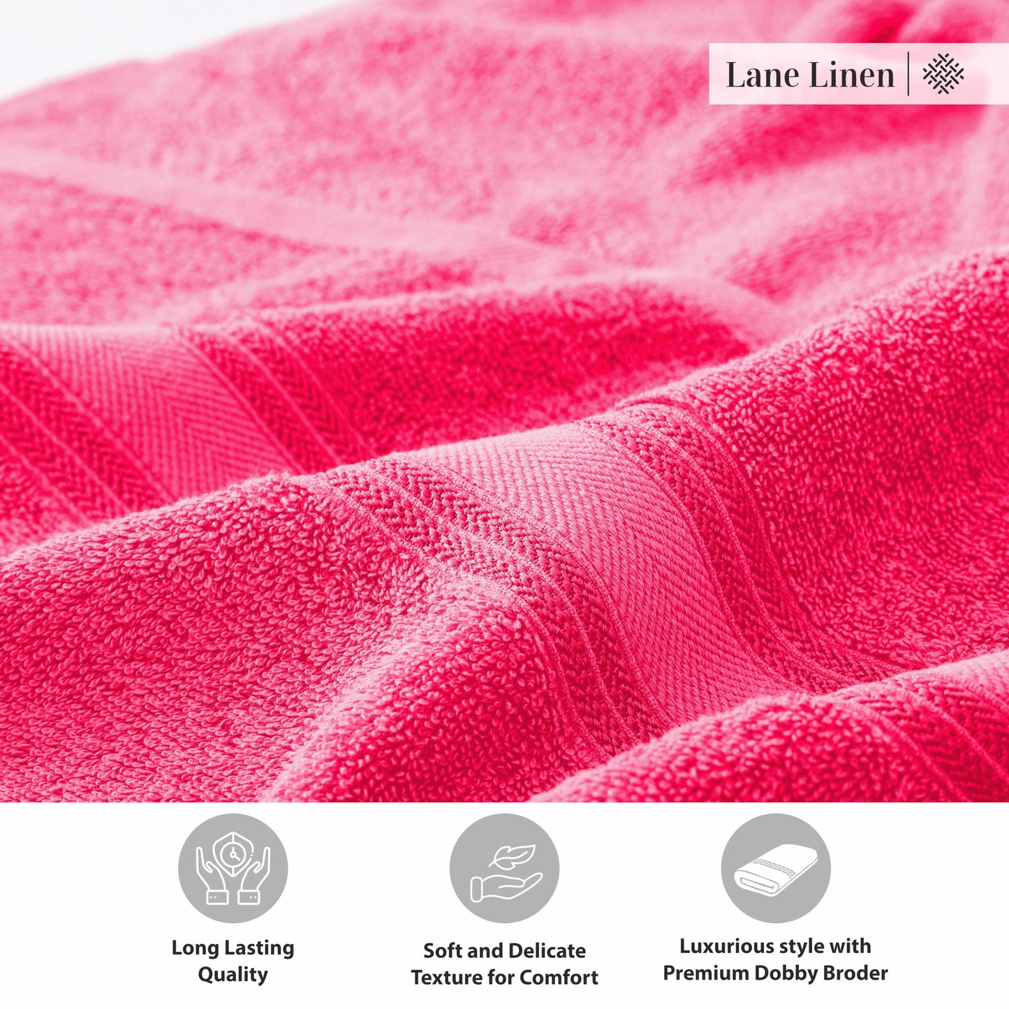 LANE LINEN Large Bath Towels - 100% Cotton Bath Sheets, Extra Large Bath Towels, Zero Twist, 4 Piece Bath Sheet Set, Quick Dry, Super Soft Shower Towels, Absorbent Bathroom Towels - Pearl Blush