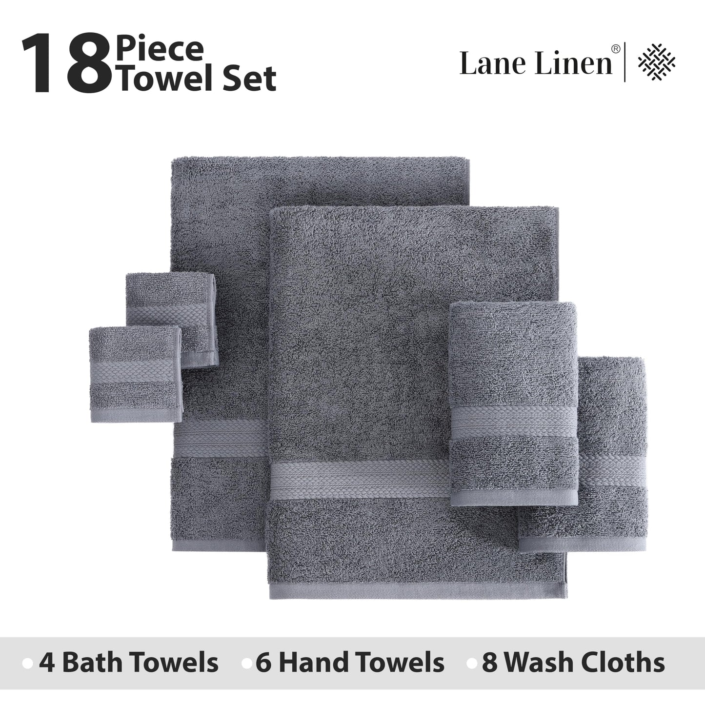 6 Piece Bath Towel Set - 100% Cotton Bathroom Towels, Extra Large Bath Towels, Hotel Towels, 2 Bath Towels Bathroom Sets, 2 Hand Towel for Bathroom, 2 Wash Cloths for Your Body and face - Rust