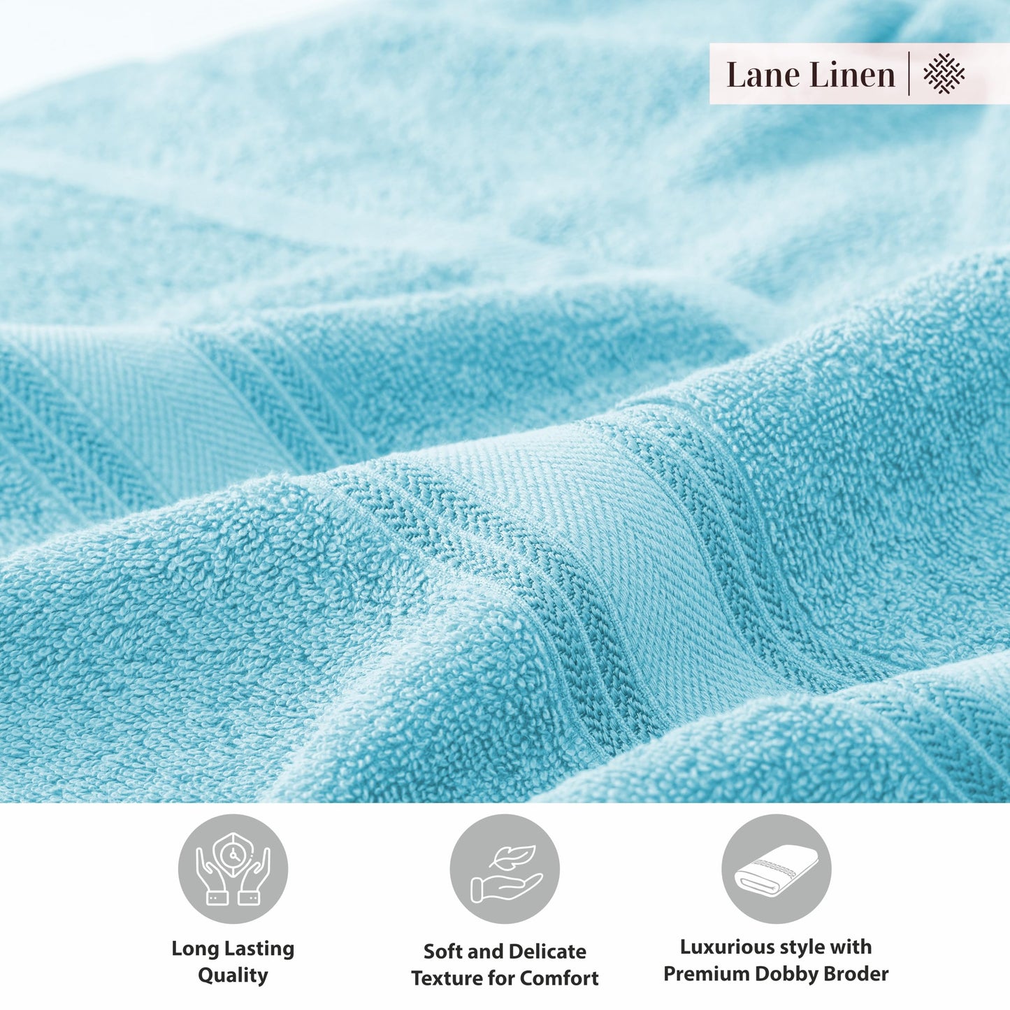 LANE LINEN Large Bath Towels - 100% Cotton Bath Sheets, Extra Large Bath Towels, Zero Twist, 4 Piece Bath Sheet Set, Quick Dry, Super Soft Shower Towels, Absorbent Bathroom Towels - Pearl Blush