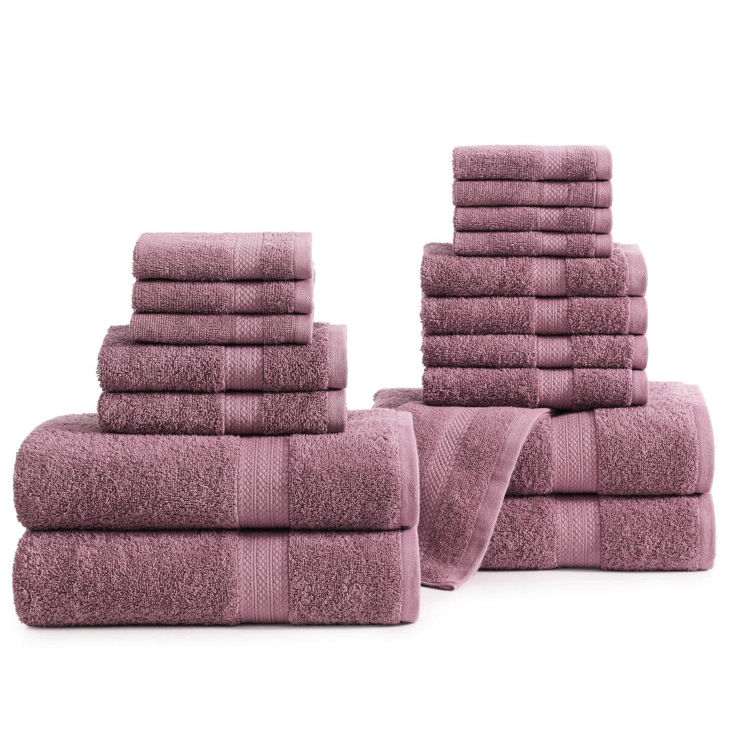 6 Piece Bath Towel Set - 100% Cotton Bathroom Towels, Extra Large Bath Towels, Hotel Towels, 2 Bath Towels Bathroom Sets, 2 Hand Towel for Bathroom, 2 Wash Cloths for Your Body and face - Rust