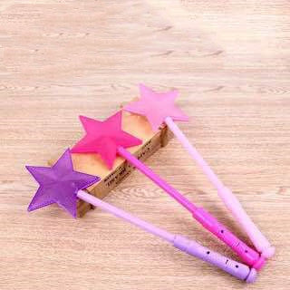 Luminous wand children''s magic wand concert props fluorescent wand floor stand luminous toys pop up fairy wand night light