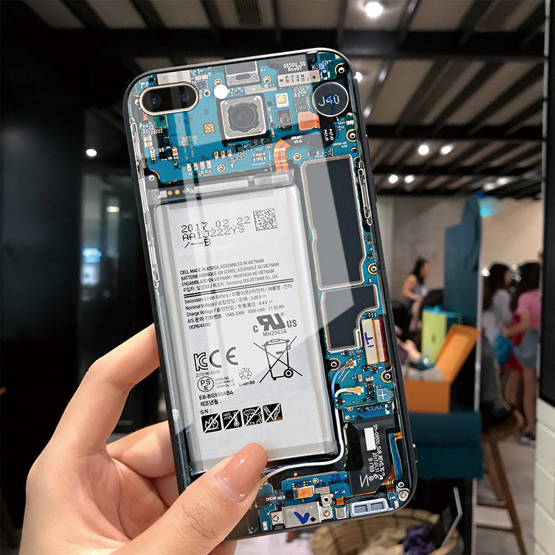 Mobile phone case inside circuit board