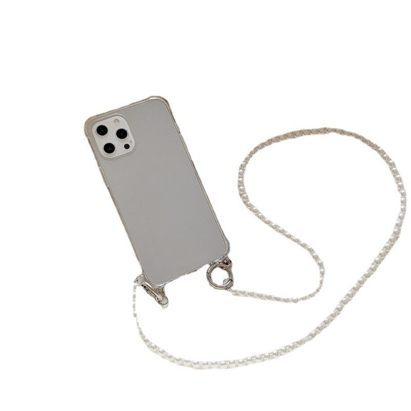 Pearl Chain Transparent Phone Case