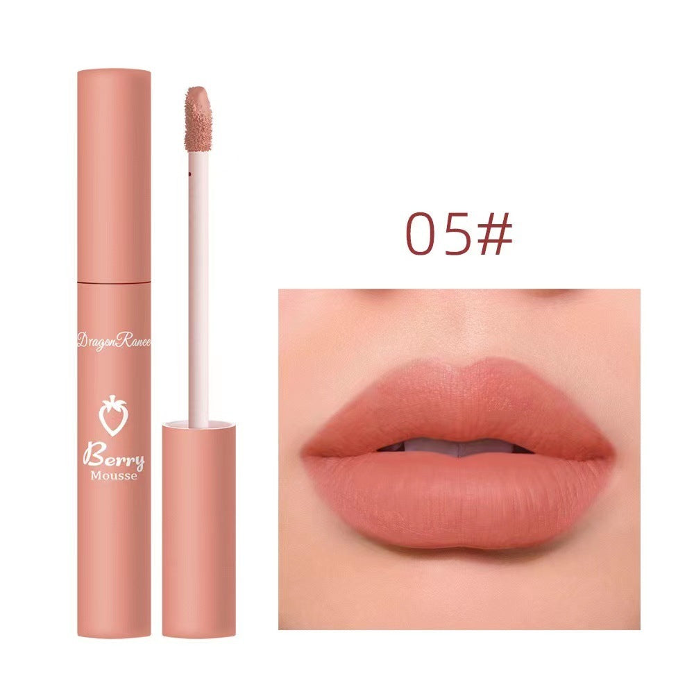 3 Strawberry Set Box Velvet Mist Matte Lip Glaze Lipstick