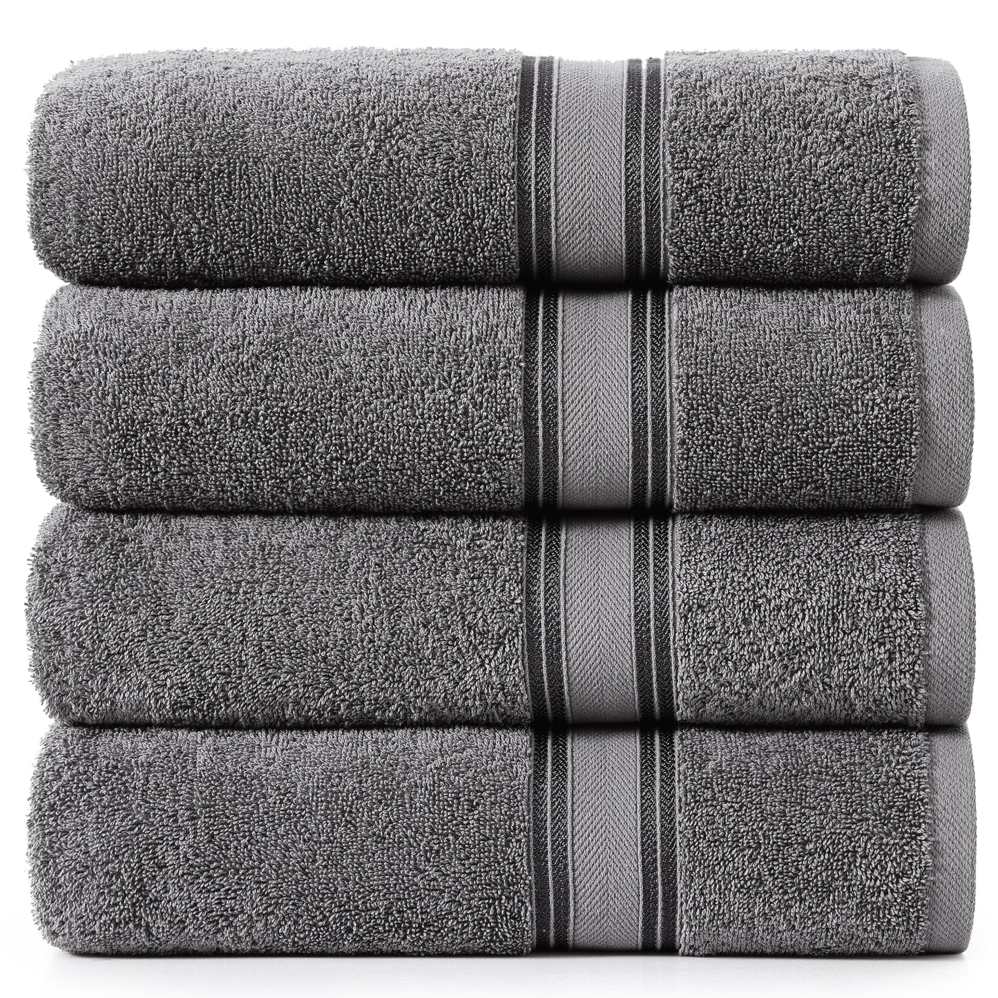 LANE LINEN Large Bath Towels - 100% Cotton Bath Sheets, Extra Large Bath Towels, Zero Twist, 4 Piece Bath Sheet Set, Quick Dry, Super Soft Shower Towels, Absorbent Bathroom Towels - Pearl Blush