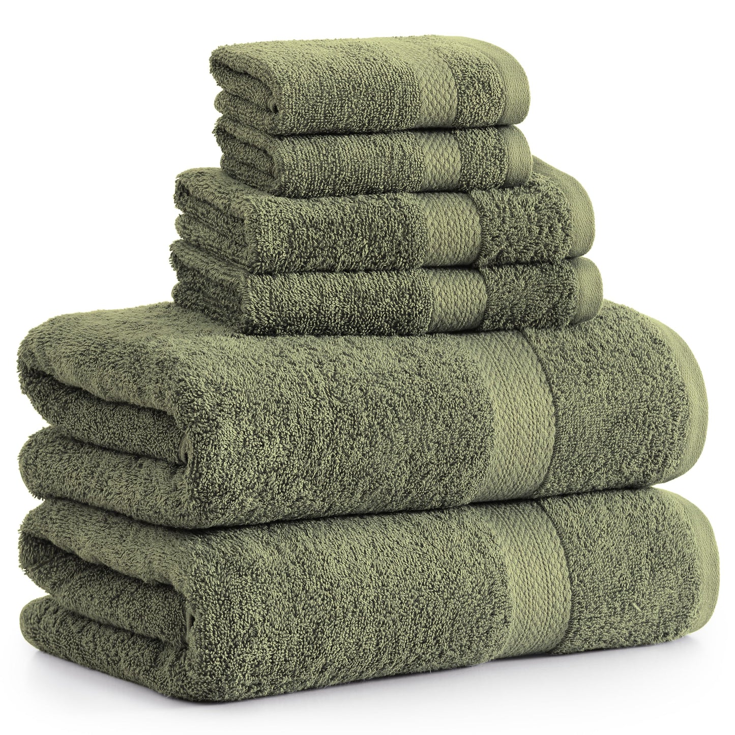 6 Piece Bath Towel Set - 100% Cotton Bathroom Towels, Extra Large Bath Towels, Hotel Towels, 2 Bath Towels Bathroom Sets, 2 Hand Towel for Bathroom, 2 Wash Cloths for Your Body and face - Rust