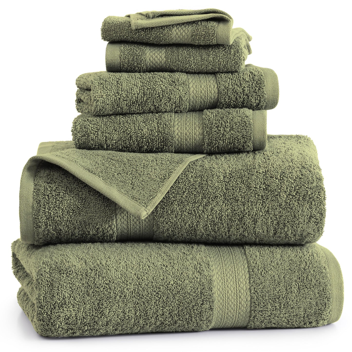 6 Piece Bath Towel Set - 100% Cotton Bathroom Towels, Extra Large Bath Towels, Hotel Towels, 2 Bath Towels Bathroom Sets, 2 Hand Towel for Bathroom, 2 Wash Cloths for Your Body and face - Rust