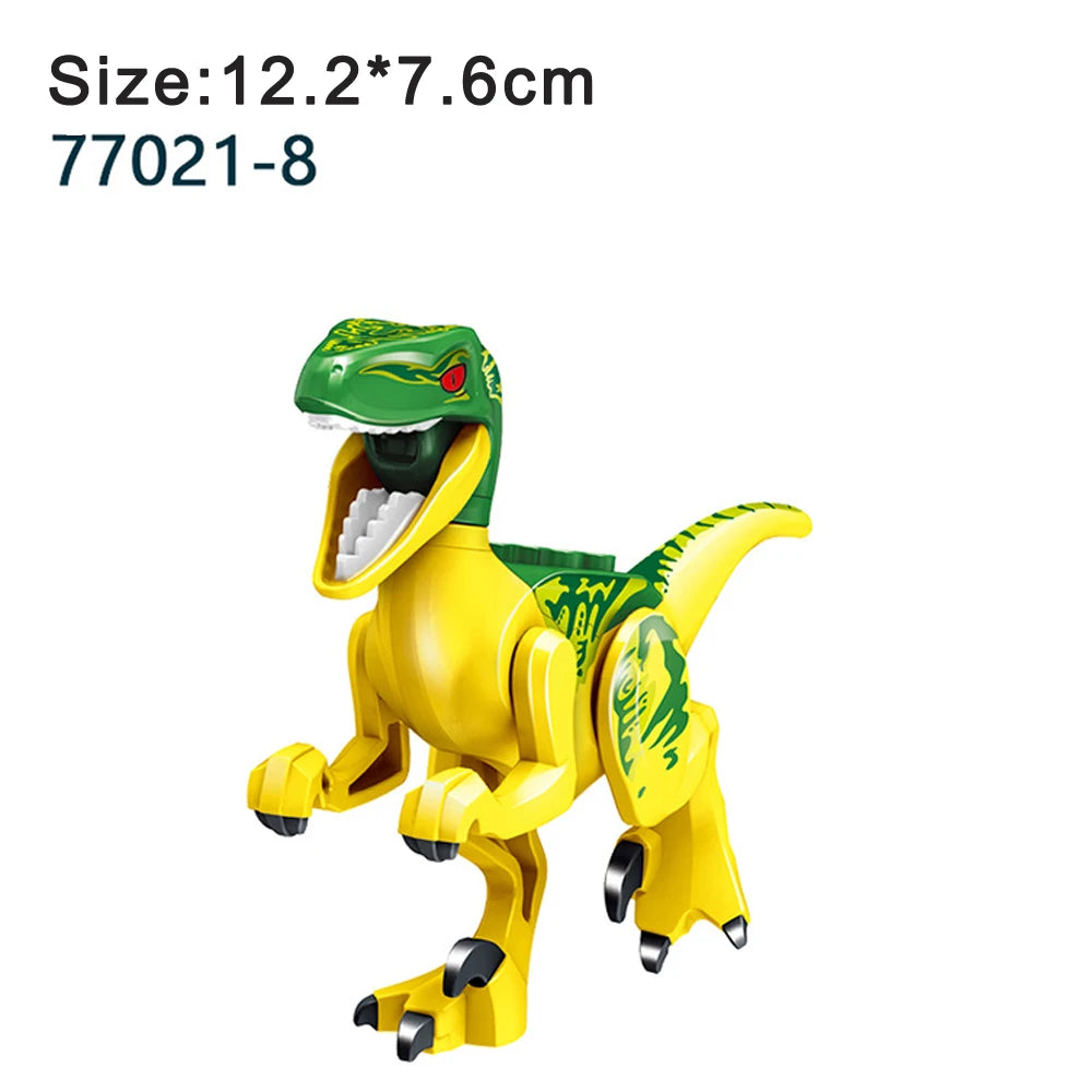 Jurassic Dinosaur Assemble Toy Blocks World Building Bricks Kids Dino Velociraptor Triceratops Stegosaurus Model Christmas Gift