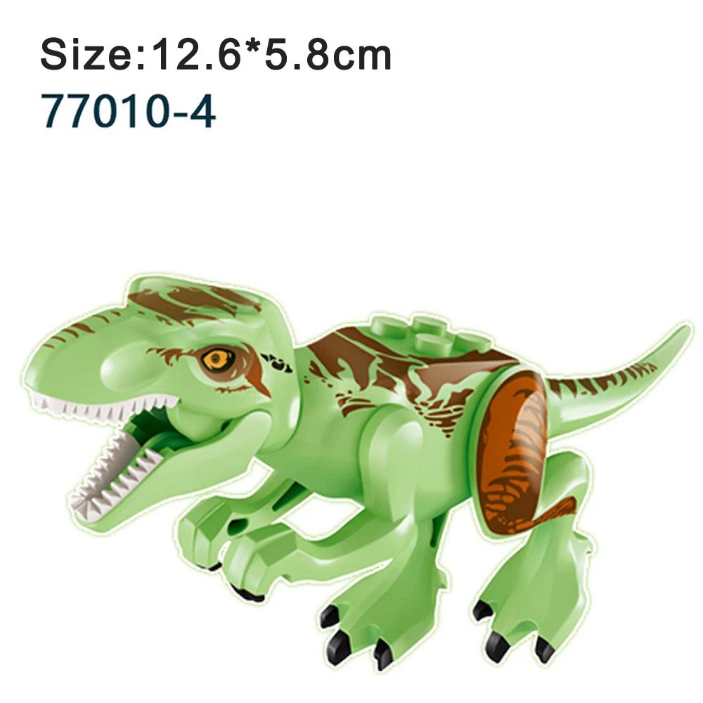 Jurassic Dinosaur Assemble Toy Blocks World Building Bricks Kids Dino Velociraptor Triceratops Stegosaurus Model Christmas Gift