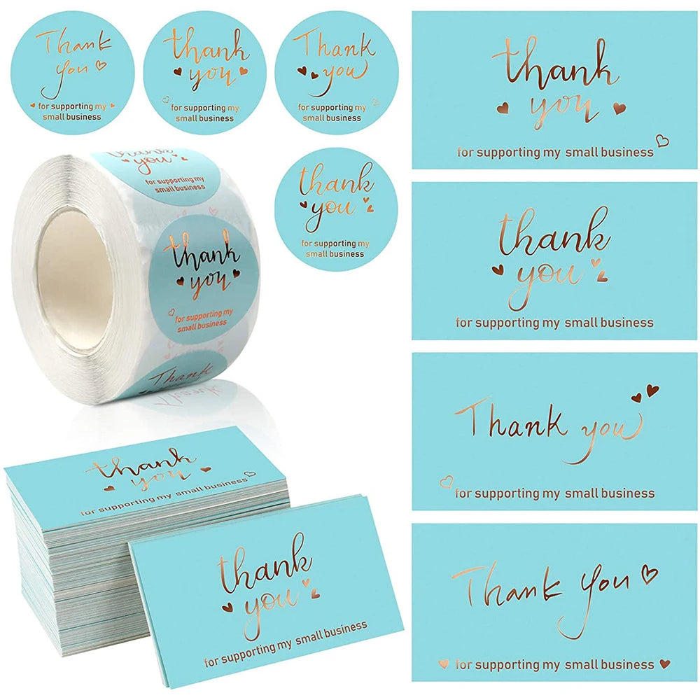 Thank You for Your Order Business Cards Shopping Purchase Thanks Greeting Cards Appreciation Card for Small Business