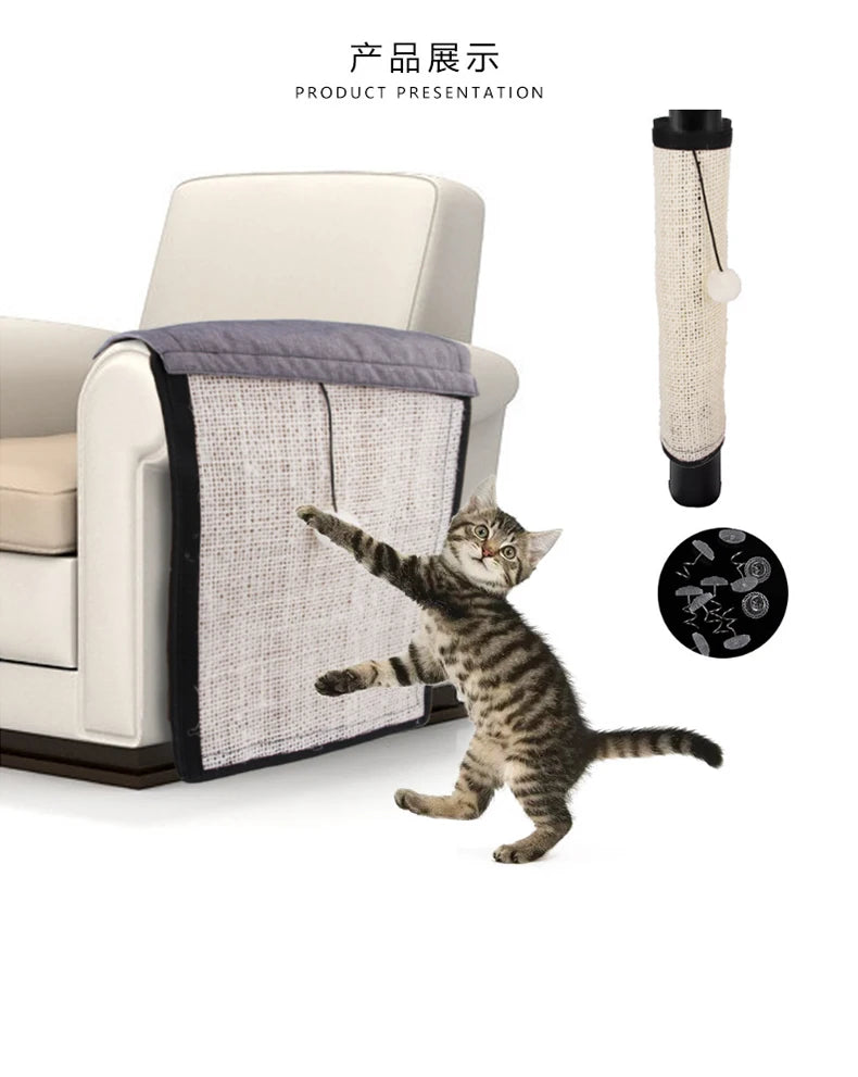 NONOR Cat Scratcher Sisal Mat Board Cats Paw Toy Sharpen Nails Scraper Sofa Furniture Protector Claw Care  когтеточка для кошек