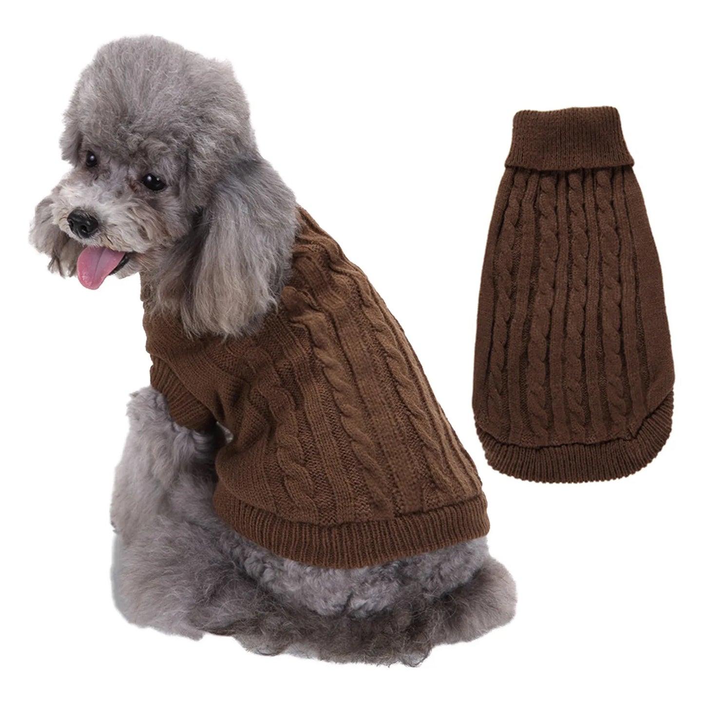 Warm Knitted Sweater for Pets, Puppy Sweater, Suitable for Small Dogs, Medium-Sized Dogs, Large Dogs, Cute, Classic Cat