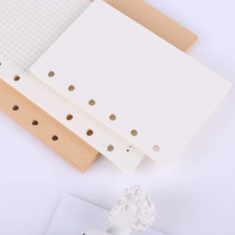 A5 A6A7 45 Sheets Loose Leaf Notebook Refill Spiral Binder Inner Page Weekly Monthly To Do Line Dot Grid Inside Paper Stationery