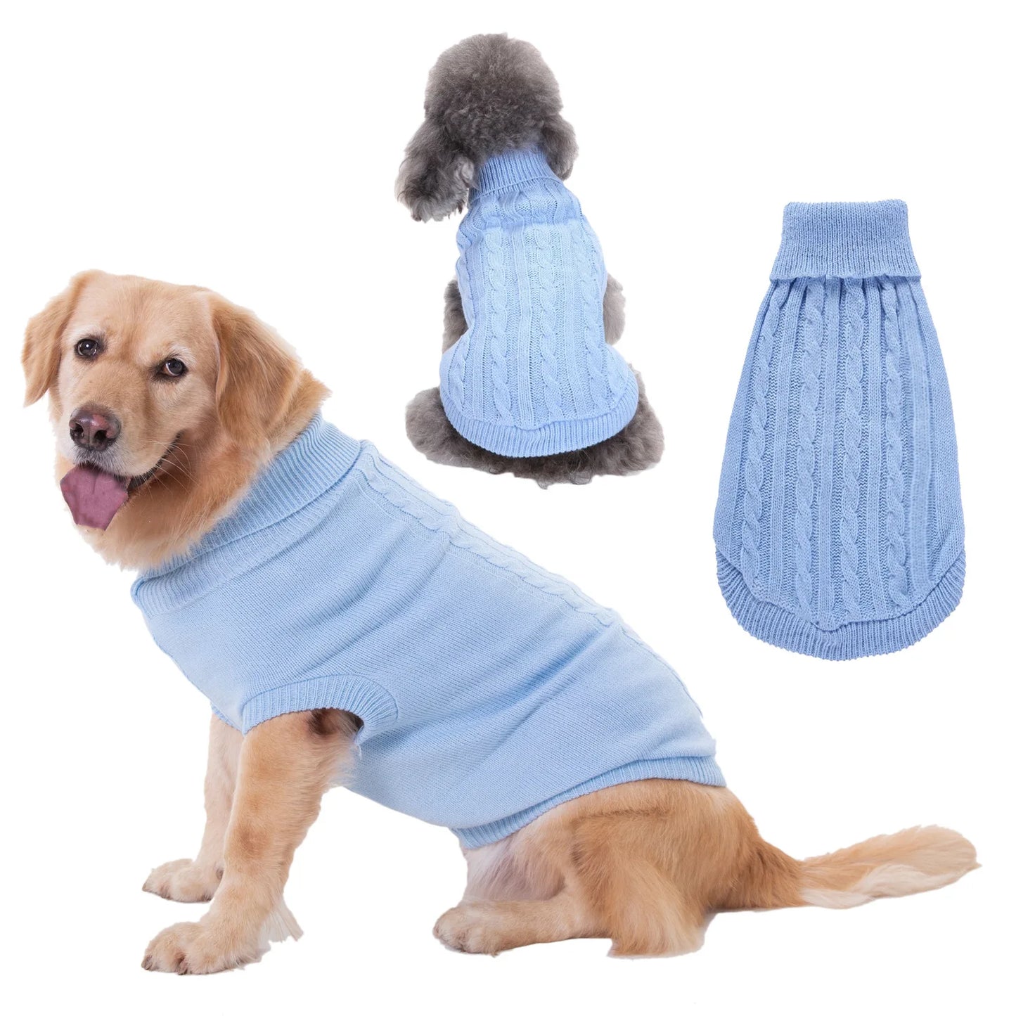 Warm Knitted Sweater for Pets, Puppy Sweater, Suitable for Small Dogs, Medium-Sized Dogs, Large Dogs, Cute, Classic Cat