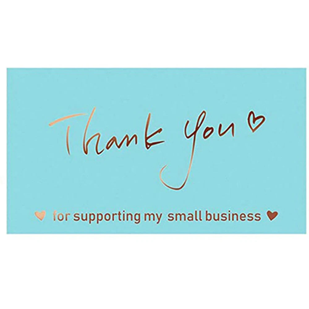 Thank You for Your Order Business Cards Shopping Purchase Thanks Greeting Cards Appreciation Card for Small Business