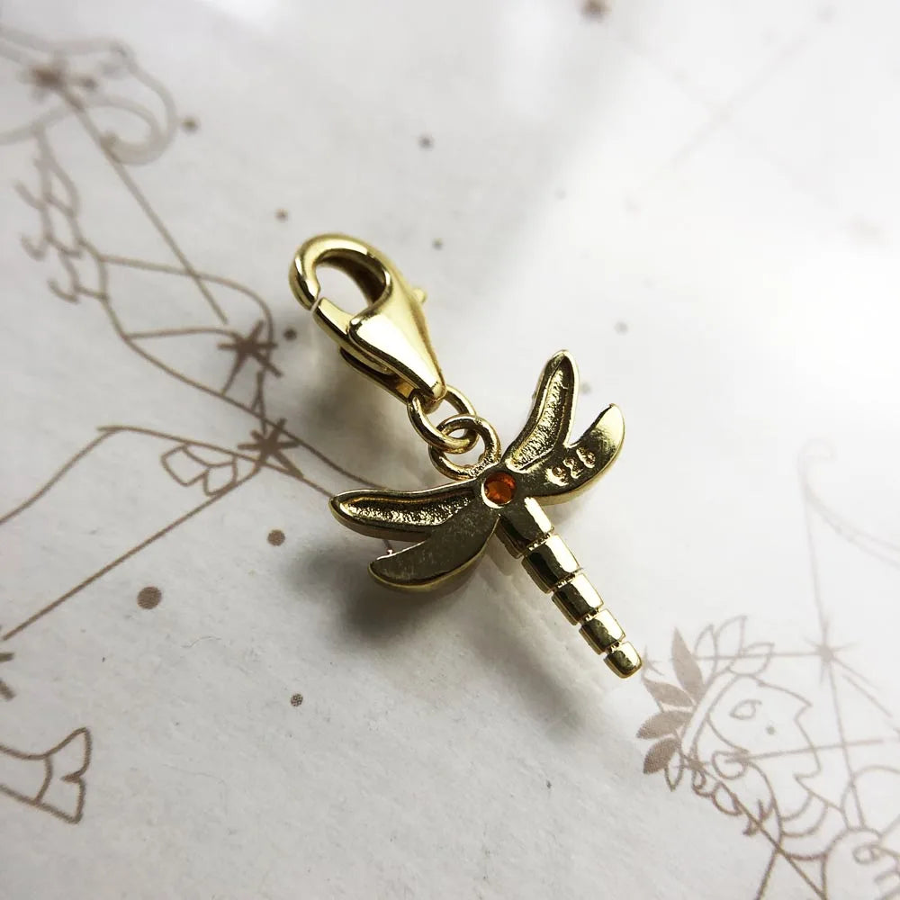 Dragonfly Charm Pendant Autumn Europe Style Journey Paradise Jewelry Bohemia Gift In 925 Sterling Silver