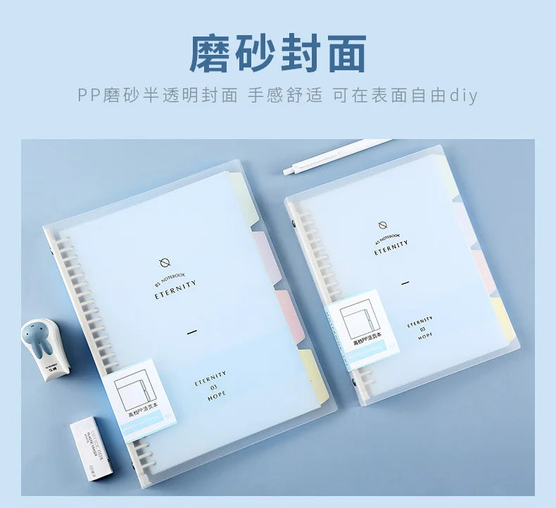 High Quality Binder Notebook A4/B5/A5 Loose Leaf Spiral Notebook Paper Diary Removable Simple Thickened Coil Shell Notebook