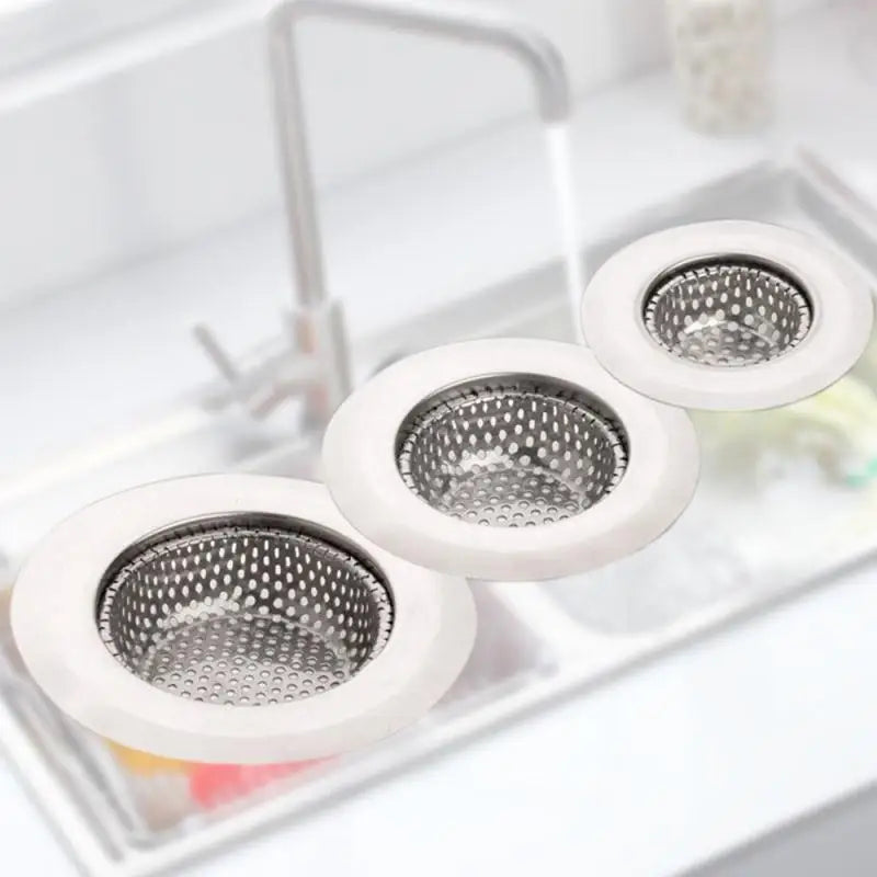 7cm/9cm/11cm Stainless Steel Bath Sink Drain Strainer Kitchen Sink Hole Mesh Filter Trap Sink Waste Screen Accessories Dropship