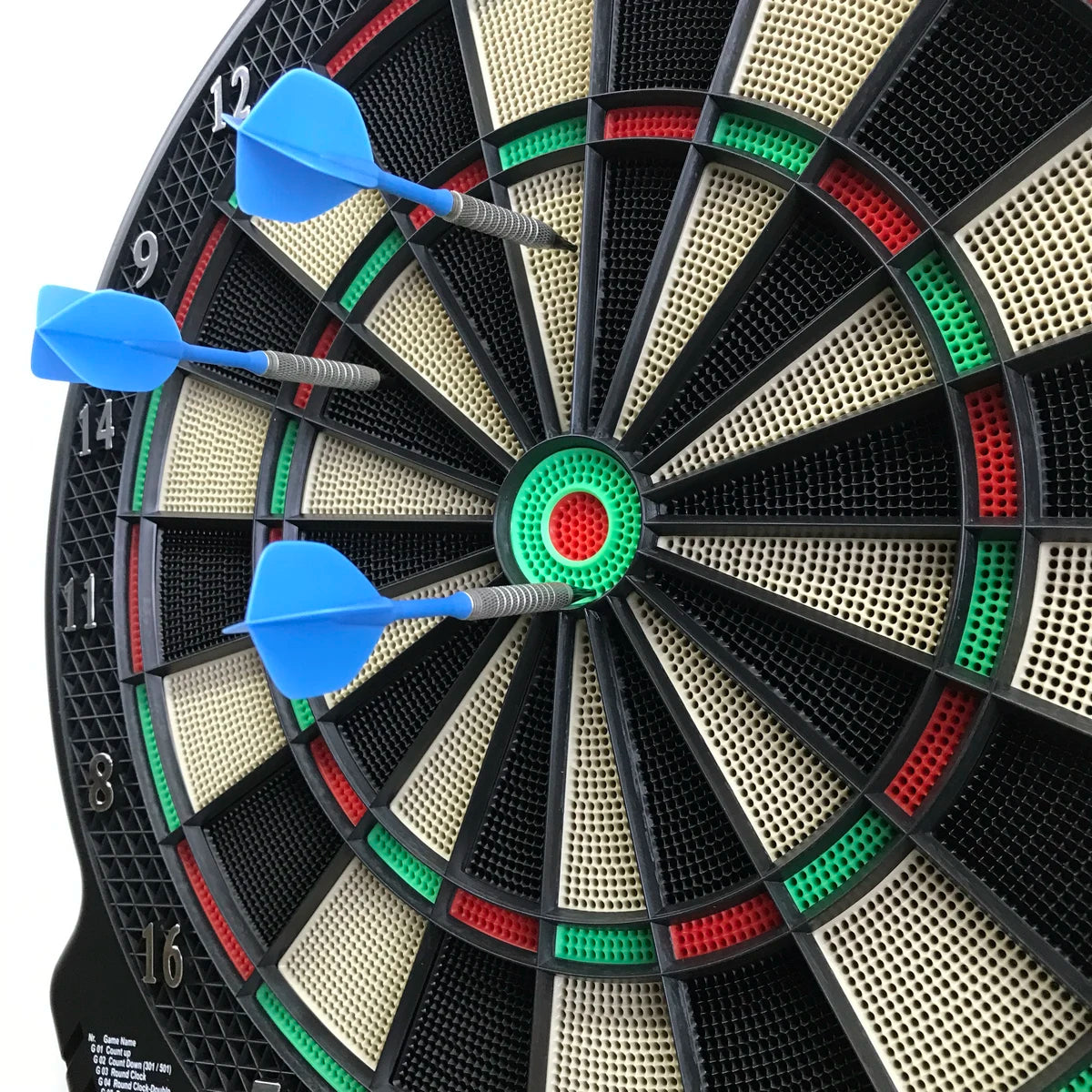 Professional Competition Electronic DartBoard,Digital Soft Tip Dart Board 27 Games 243 Variants,Support 16 Player 4 LED Displays