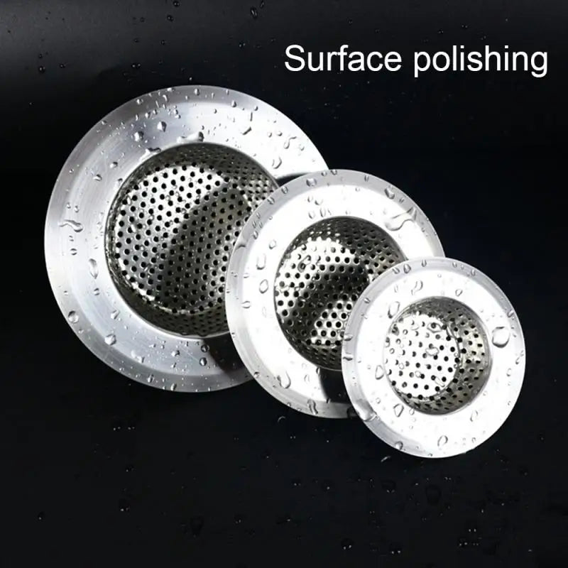 7cm/9cm/11cm Stainless Steel Bath Sink Drain Strainer Kitchen Sink Hole Mesh Filter Trap Sink Waste Screen Accessories Dropship